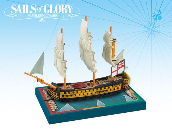 Sails of Glory: HMS Queen Charlotte 1790 British SotL Ship Pack - zum Schließ en ins Bild klicken