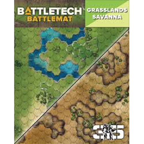 BattleTech: Battle Mat - Grasslands Savanna - zum Schließ en ins Bild klicken