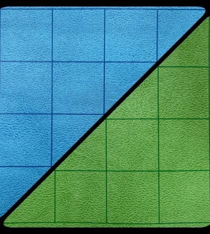 Battlemat™ 1” Reversible Blue-Green Squares (23?” x 26” - zum Schließ en ins Bild klicken
