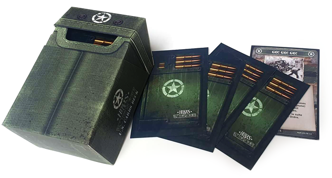 Heroes of Normandie V2 US Deck Box & Sleeves - zum Schließ en ins Bild klicken