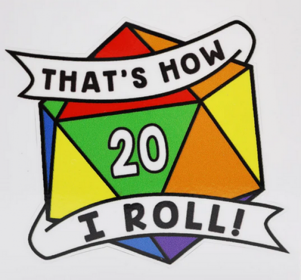 Thats How I Roll Sticker Rainbow Pride