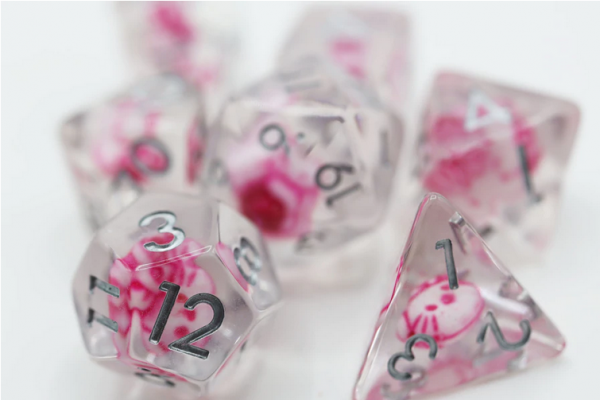 Anime Kitty RPG Dice Set (7)