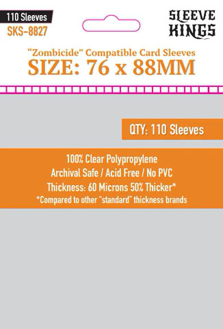 Sleeve Kings Zombicide Sleeves (76x88mm) 110 Pack 60 Microns - zum Schließ en ins Bild klicken