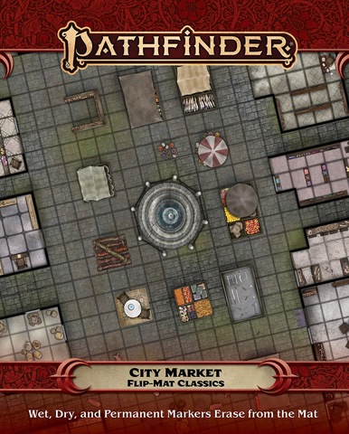 Pathfinder RPG: Flip-Mat Classics - City Market - zum Schließ en ins Bild klicken