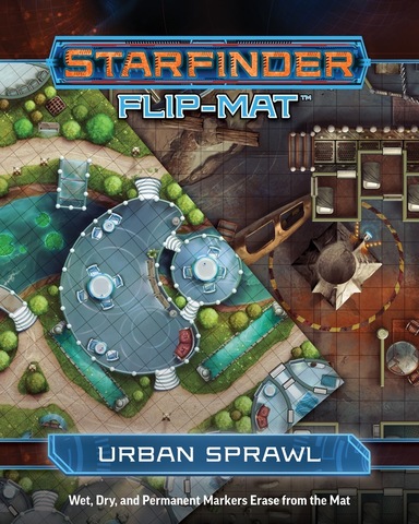 Starfinder RPG: Flip-Mat - Urban Sprawl - zum Schließ en ins Bild klicken
