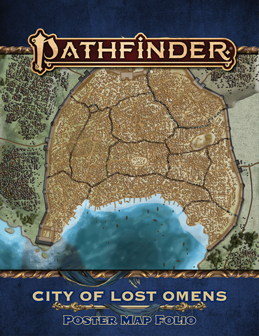 Pathfinder RPG: Lost Omens - City of Lost Omens Poster Map (P2) - zum Schließ en ins Bild klicken