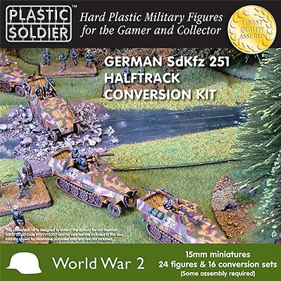 15mm WWII (German) Easy Assembly Sdkfz 251/D Conversion kit - zum Schließ en ins Bild klicken