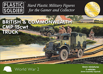 15mm WWII British CMP 15 CWT Trucks Reprint - zum Schließ en ins Bild klicken