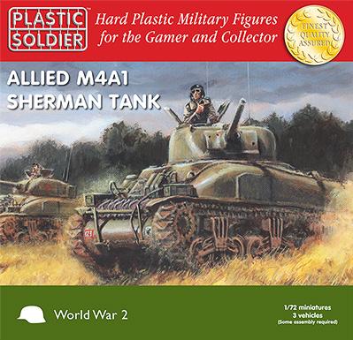 1/72 WWII (American) Easy Assembly Sherman M4A1 75mm Tank - zum Schließ en ins Bild klicken