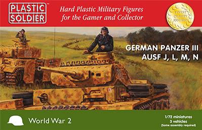 1/72 WWII German Panzer III J L. M and N Tank - zum Schließ en ins Bild klicken