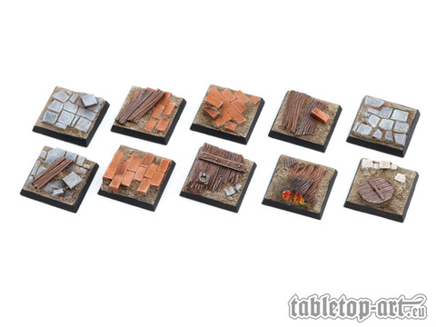 Viking Raid Bases - 25x25mm (10) - zum Schließ en ins Bild klicken
