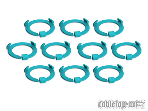 Squad Marker - 28.5mm Turquoise (10) - zum Schließ en ins Bild klicken