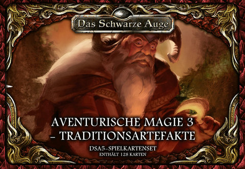 DSA5 Spielkartenset Aventurische Magie 3-Traditionsartefakte - zum Schließ en ins Bild klicken