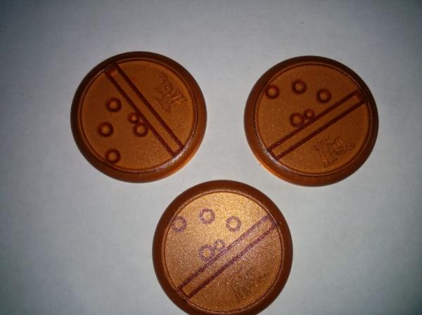 Bases Brown 50mm 3 Pack - zum Schließ en ins Bild klicken