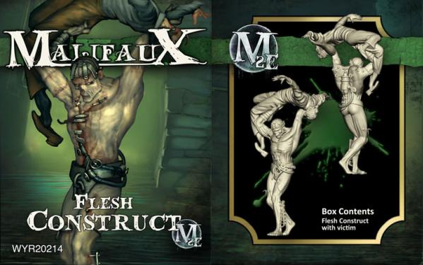 Malifaux The Resurrectionists Flesh Construct w Victim - zum Schließ en ins Bild klicken