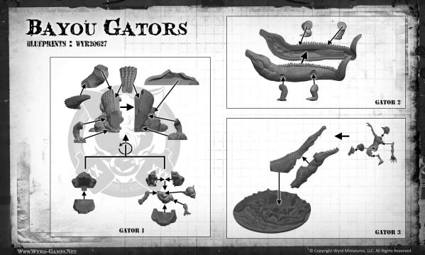 Malifaux The Gremlins Bayou Gators - zum Schließ en ins Bild klicken