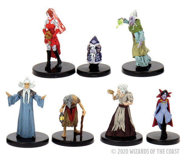 D&D Fantasy Miniatures Icons of the Realms Curse of Strahd Coven - zum Schließ en ins Bild klicken