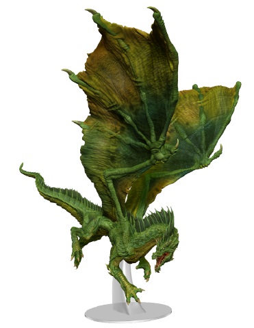 D&D Fantasy Miniatures: Icons of the Realms Adult Green Dragon P - zum Schließ en ins Bild klicken