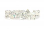 16mm Resin Poly Dice Set Rainbow Frost
