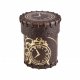 Brown-golden Steampunk Leather Cup