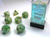 RPG Dice Set Menagerie 8 Green/Dark Green Marble Polyhedral 7-Di