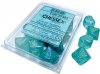 Borealis Teal/gold Luminary Set of Ten d10s
