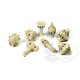 PolyHero Cleric 8 Dice Set Celestial Ivory