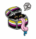 Mimic Enamel Non Binary Pride Pin