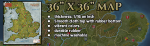 Richard III 36x36 Deluxe Neoprene Map