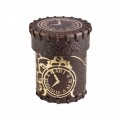 Brown-golden Steampunk Leather Cup