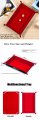 Rectangle Folding Dice Tray Red