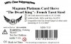 Magnum Platinum Card Sleeve 635x113mm Dwarf King French Tarot Si