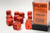 Opaque 16mm d6 Orange/black Dice Block™ (12 dice)