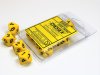 Opaque Yellow/black Set of Ten d10s