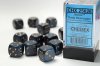Opaque 16mm d6 Dusty Blue/copper Dice Block™ (12 dice)