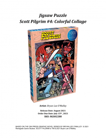 Scott Pilgrim Puzzle Colourful Collage - zum Schließ en ins Bild klicken
