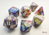 Festive Mini-Polyhedral Carousel/white 7-Die Set