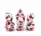 Blood Splatter RPG Dice Set (7) Reprint