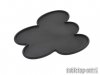 Movement Tray - Rounded Edge - 60mm Oval 5s Cloud - Black
