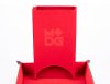 Fold Up Velvet Dice Tower Red