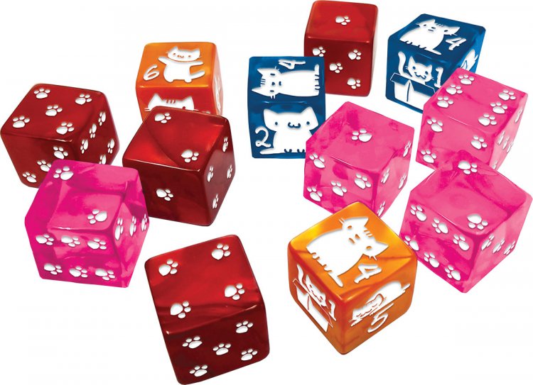 Kitten D6 Dice Set - zum Schließ en ins Bild klicken