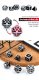 Metal & Enamel Dice Set (7) Shift Red & Silver