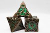 Ancient Forest Arrow Metal RPG Dice Set (7)