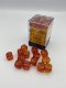 Gemini® 12mm d6 Translucent Red-Yellow/gold Dice Block™ (36 d