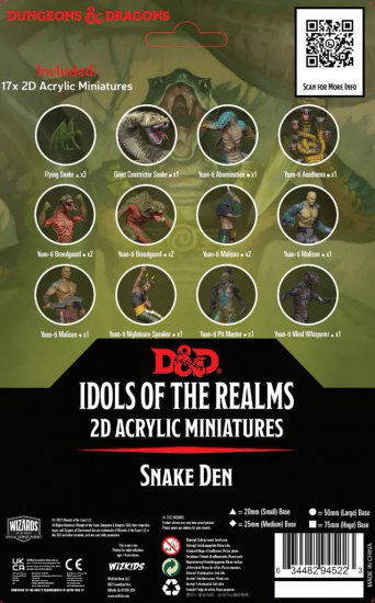 D&D Idols of the Realms 2D Scales & Tails Snake Den - zum Schließ en ins Bild klicken