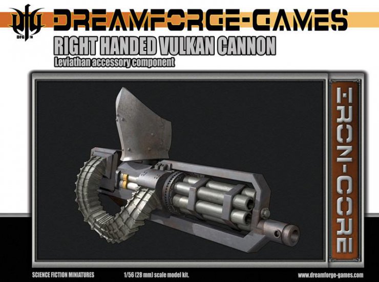 Leviathan Left Handed Vulcan Cannon- 28mm Leviathan Accessory We - zum Schließ en ins Bild klicken