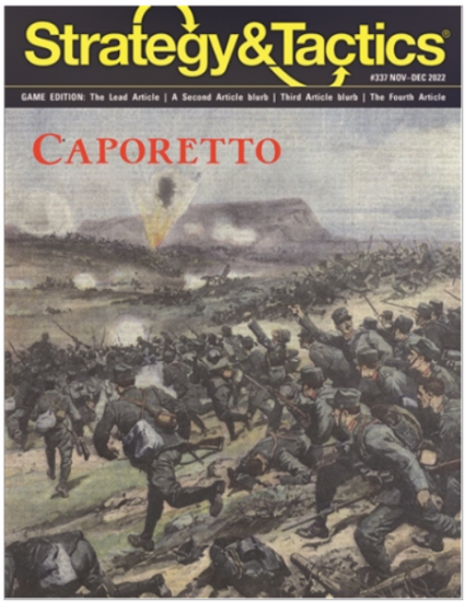 Strategy & Tactics 337 Caporetto The Italian Front 1917-1918 - zum Schließ en ins Bild klicken