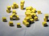 Game Accessories 8mm Yellow Wooden Cube Tokens 100 Pack
