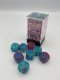 Gemini® 16mm d6 Gel Green-Pink/blue Luminary™ Dice Block™ (