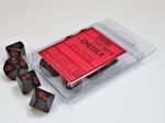 Dice Set Black/Red Opaque d10 Set (10)